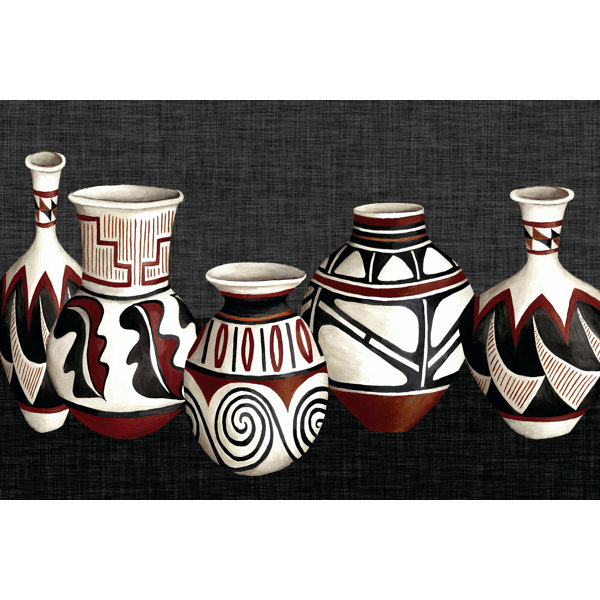 Red Barrel Studio® Mexican Pottery Wrapped Canvas Graphic Art Wayfair